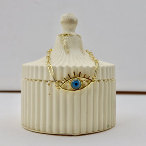 Evil Eye Chain Bracelet 18k Gold-plated