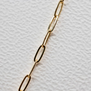Paperclip Chain Necklace - Petite Freshwater Pearlies, 18k Gold-plated