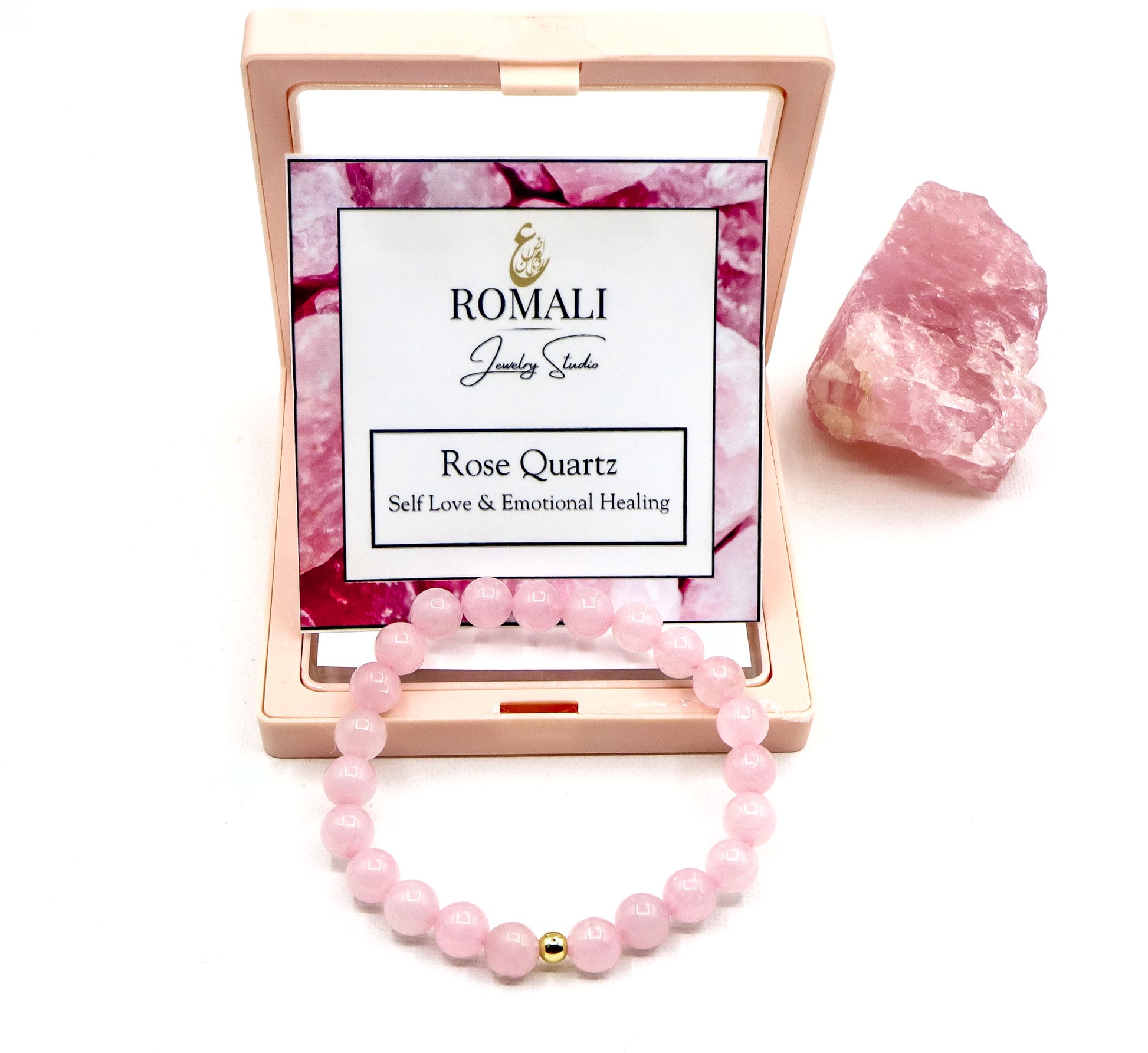 Love in the Air- Rose Quartz Bracelet