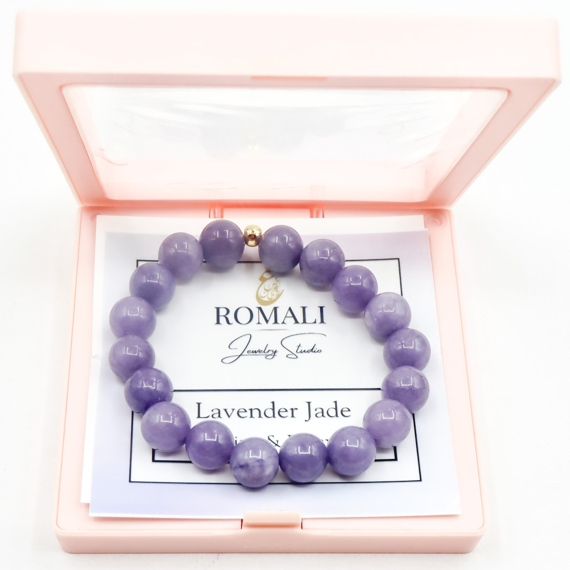 Goodbye Stress - Lavender Jade Bracelet