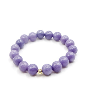 Goodbye Stress - Lavender Jade Bracelet