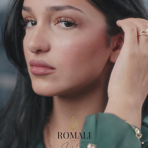 ROMALI 18K Gold-Plated Pearl Pendant Paperclip Necklace