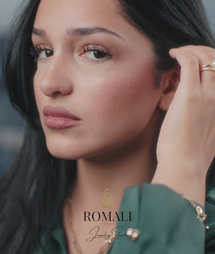 ROMALI 18K Gold-Plated Pearl Pendant Paperclip Necklace