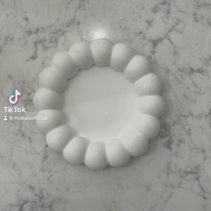 ROMALI 18K Gold-Plated Golden Pearl Hoop Earrings