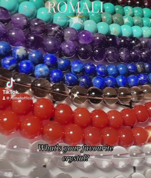 ROMALI Natural Tiger’s Eye Beaded Bracelet – Stone of Confidence & Strength