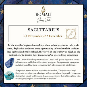 Sagittarius Zodiac Bracelet - Turquoise & Lapis Lazuli