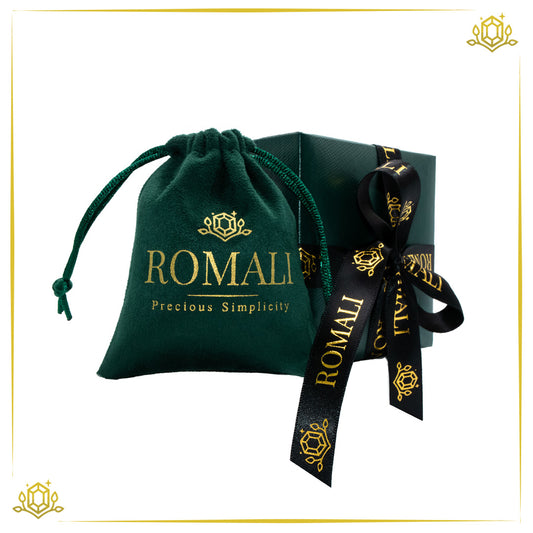 ROMALI Fervore Set - Natural Garnet, Green Moss Agate & Tiger’s Eye Beaded Bracelet 10mm - ROMALI