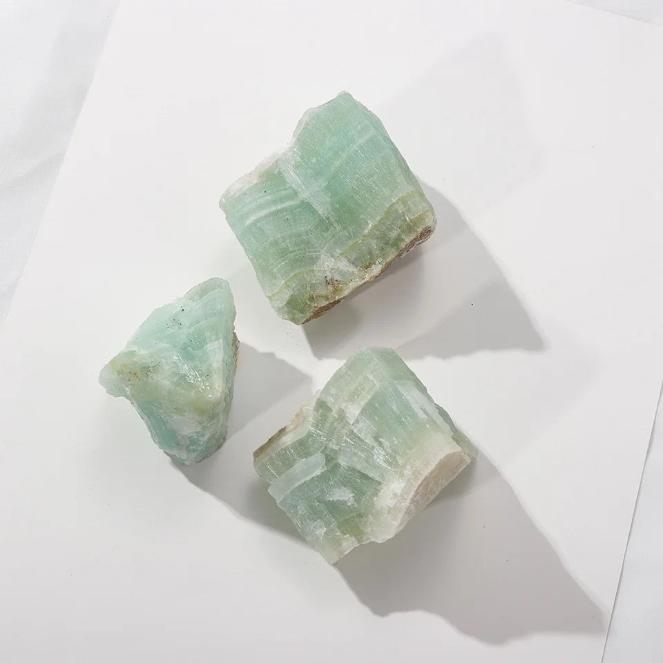 Raw Caribbean Calcite Stone for Joy and Relaxation