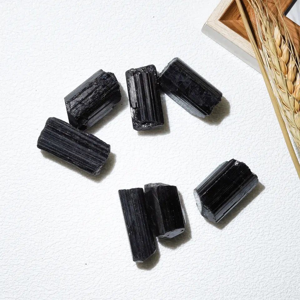 Raw Black Tourmaline Stone for Protection and Grounding