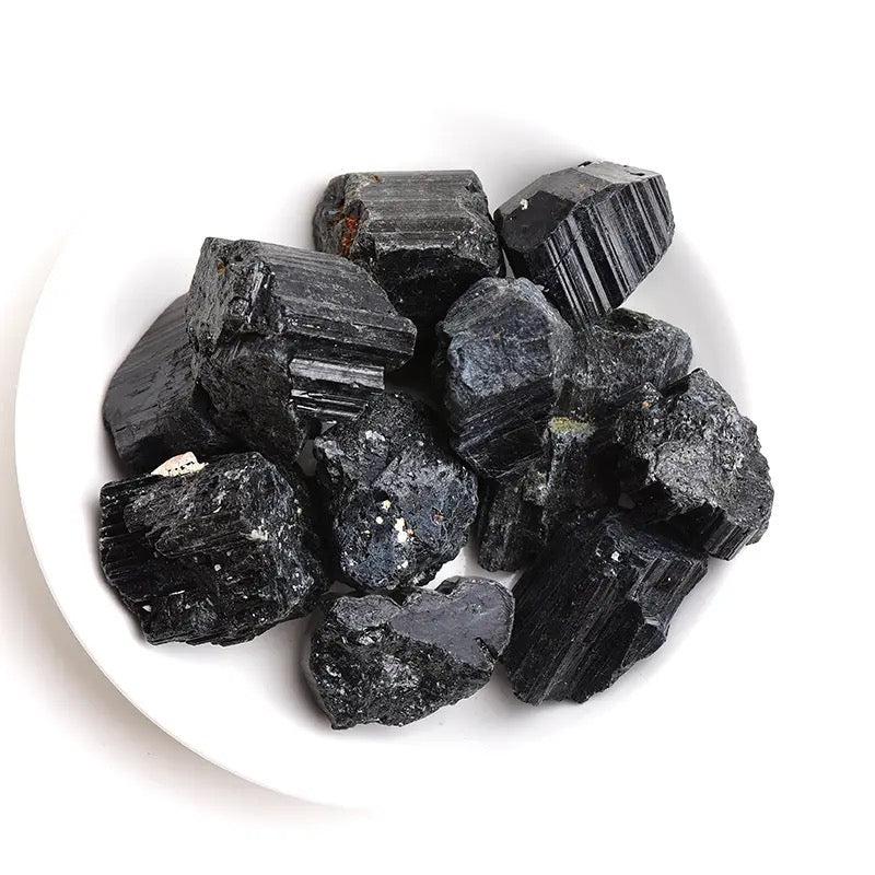 Raw Black Tourmaline Stone for Protection and Grounding