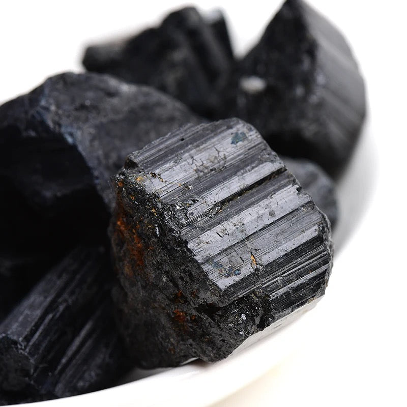 Raw Black Tourmaline Stone for Protection and Grounding