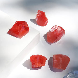 Raw Red Melting Stone for Passion and Creativity