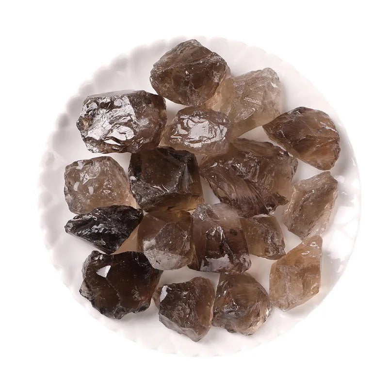 Raw Smoky Quartz Crystal for Grounding and Protection