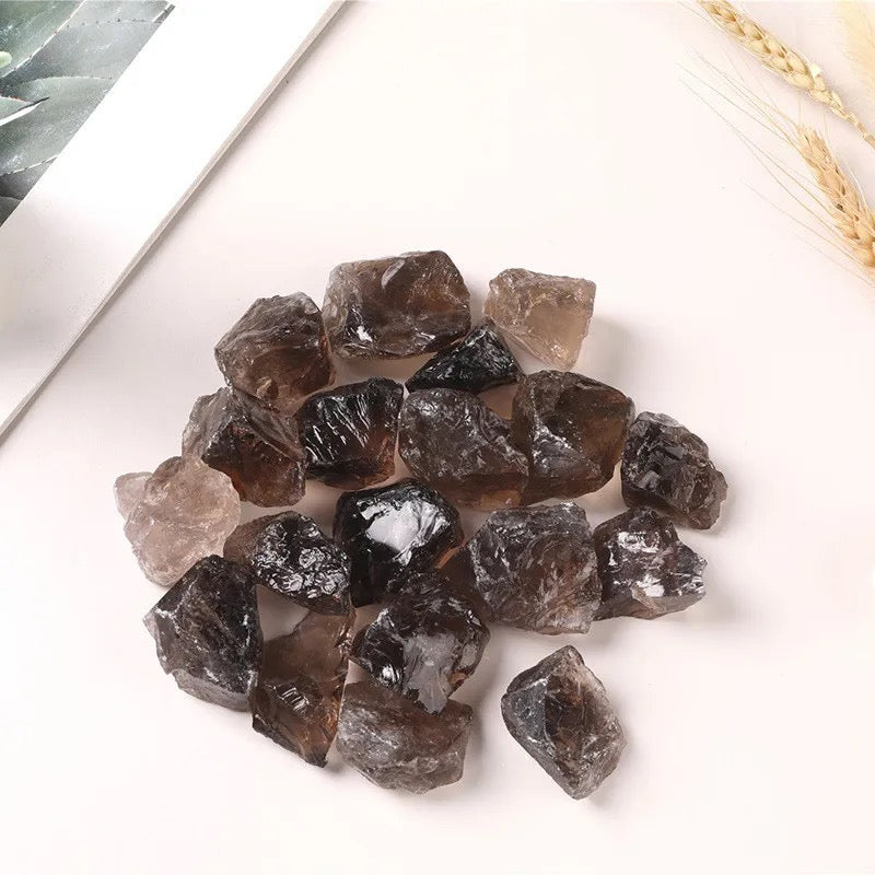 Raw Smoky Quartz Crystal for Grounding and Protection