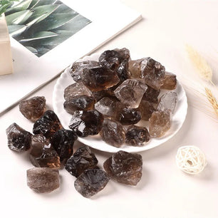 Raw Smoky Quartz Crystal for Grounding and Protection