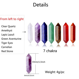 Image of 7 Chakra Double Points for balancing and aligning energy.