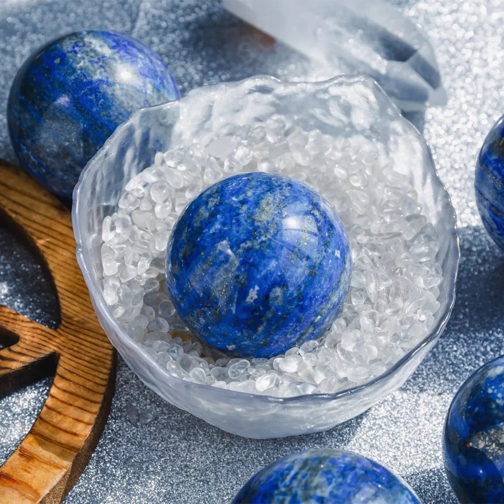 Lapis Lazuli Crystal Sphere - for Wisdom and Intuition