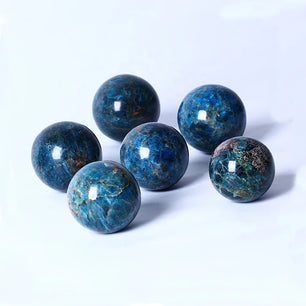 Blue Apatite Crystal Sphere - 3 Inch Diameter for Communication and Self-expression