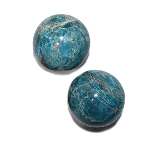 Blue Apatite Crystal Sphere - 3 Inch Diameter for Communication and Self-expression