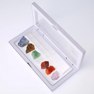 Chakra Selenite Set for Energy Cleansing and Balancing
