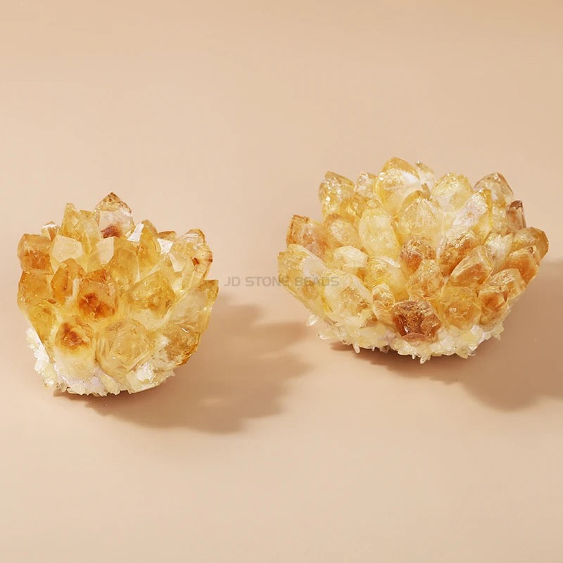 Citrine Lotus Cluster for Manifestation and Confidence